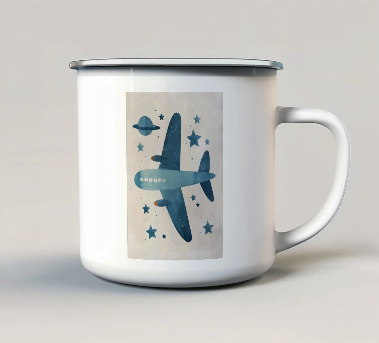 Boho Nursery 11 Plane tazza in smalto da Boho Print Collection