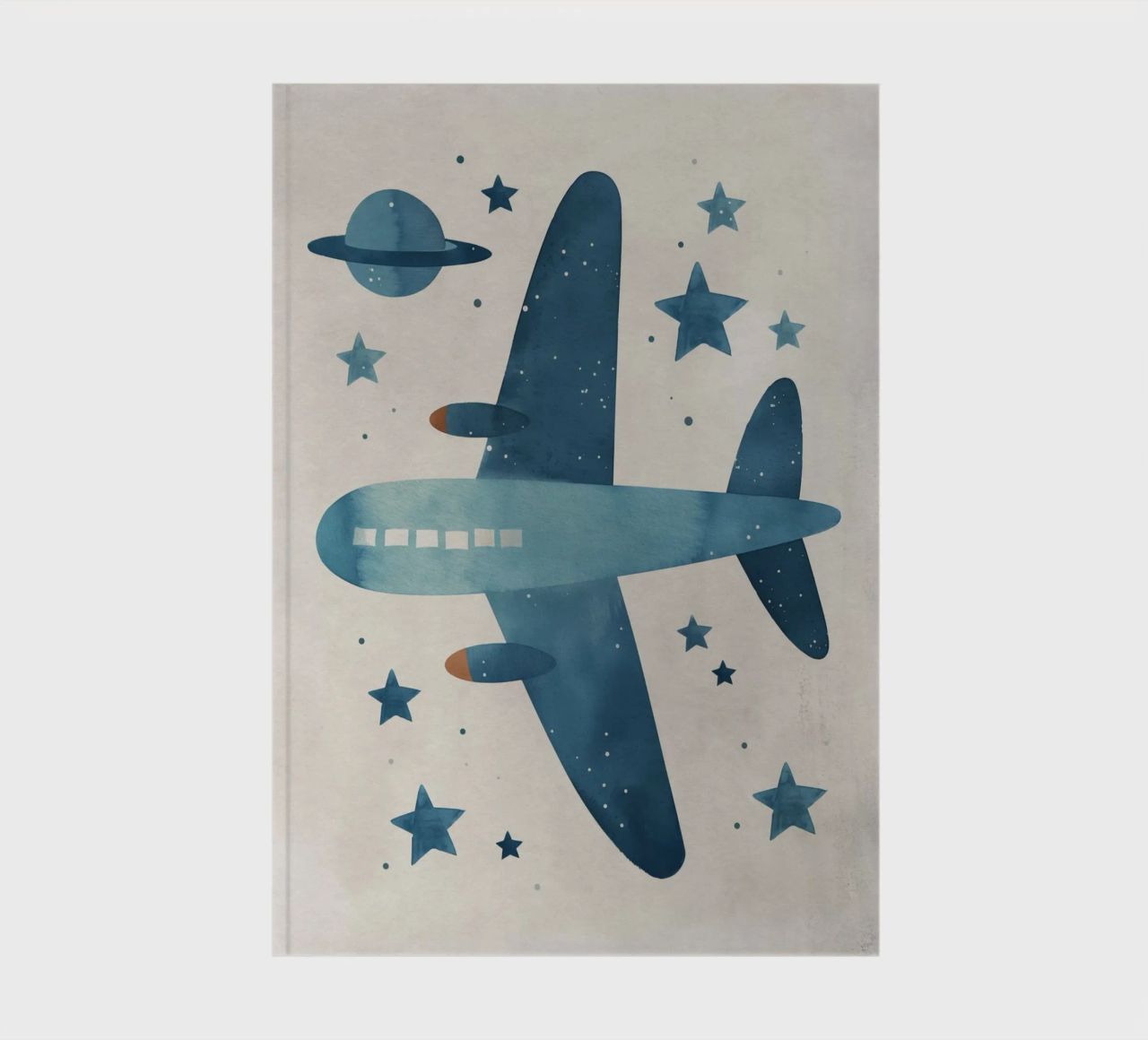 Boho Nursery 11 Plane notebook by Boho Print Collection