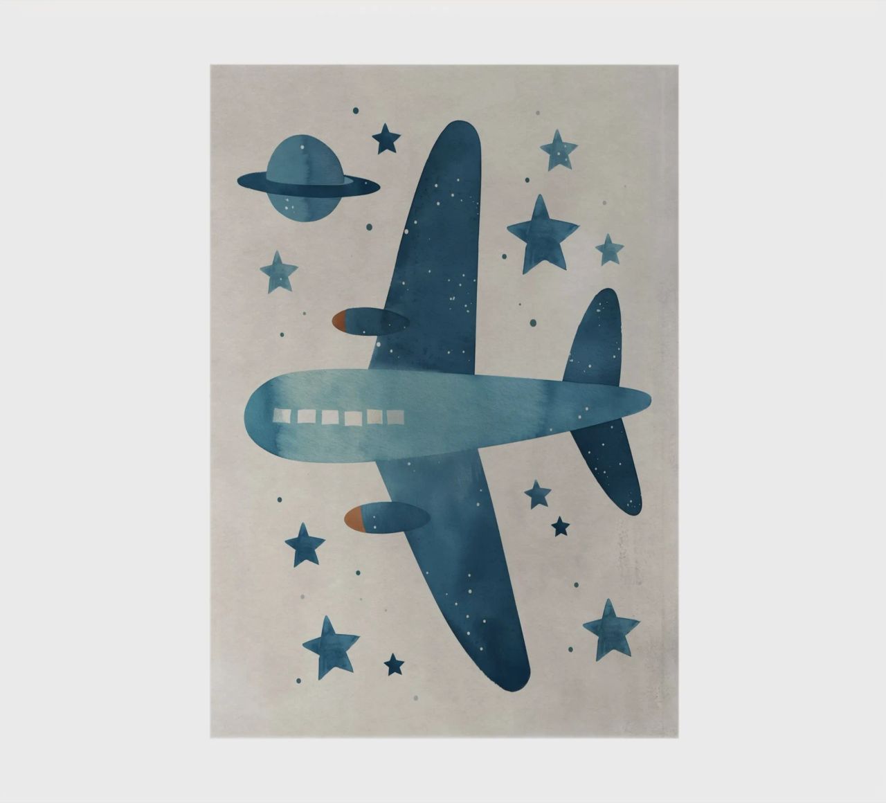 Boho Nursery 11 Plane notebook by Boho Print Collection
