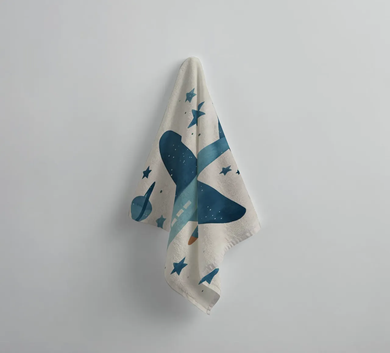 Boho Nursery 11 Plane Handtuch von Boho Print Collection