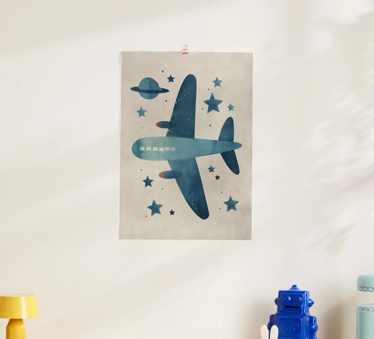 Boho Nursery 11 Plane poster by Boho Print Collection