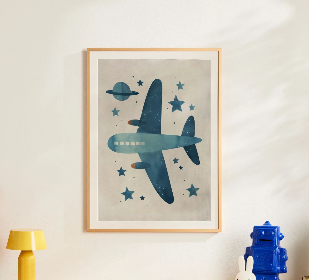 Boho Nursery 11 Plane poster by Boho Print Collection