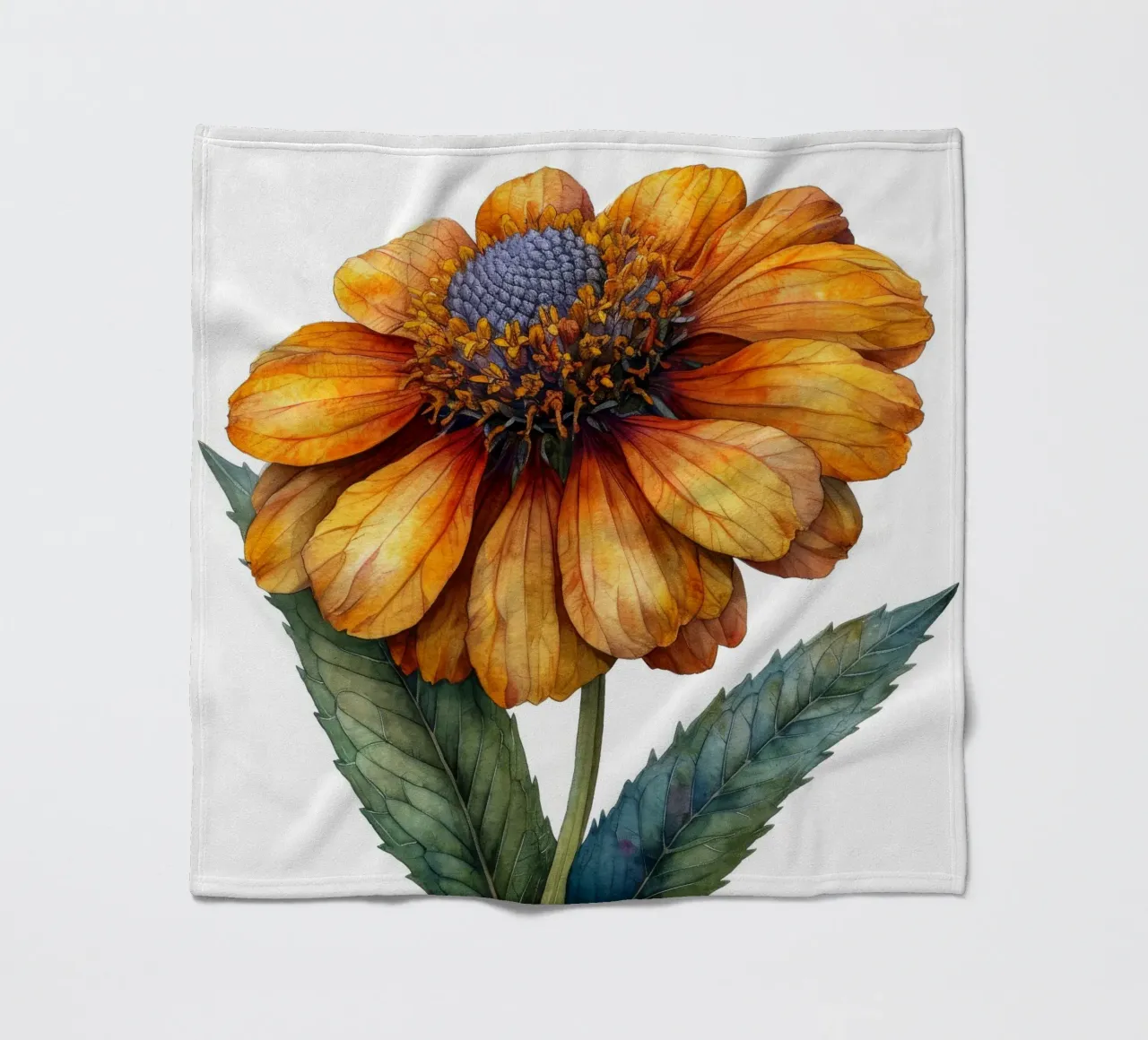 Fiore di Helenium 4 coperta in pile da Bold Blooms