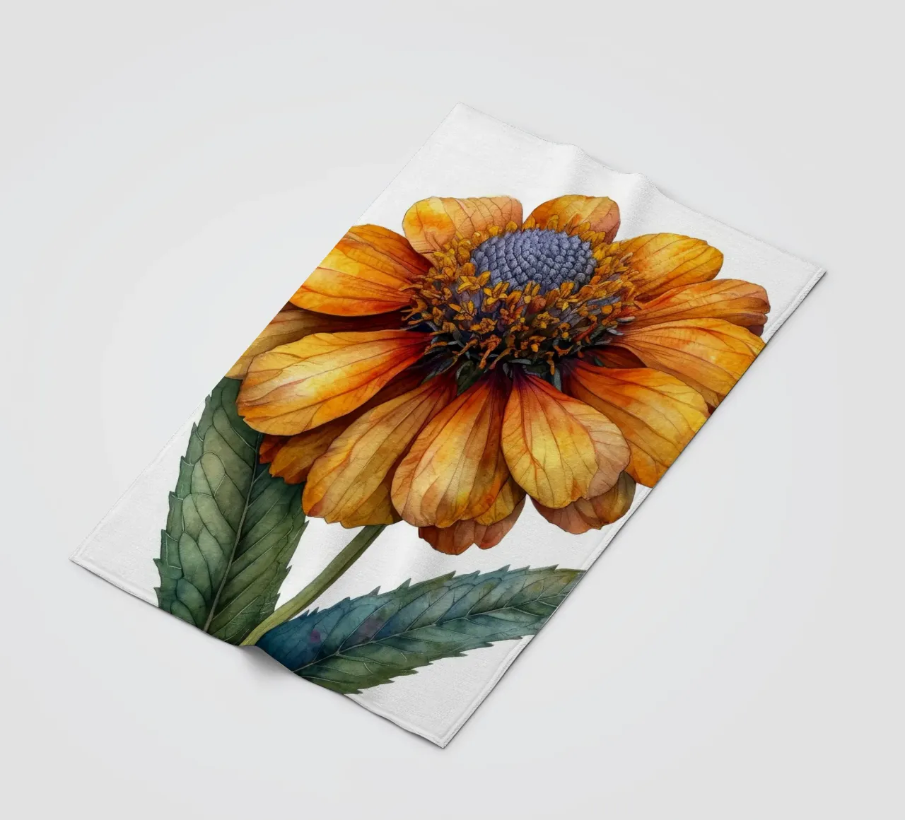 Fiore di Helenium 4 coperta in pile da Bold Blooms