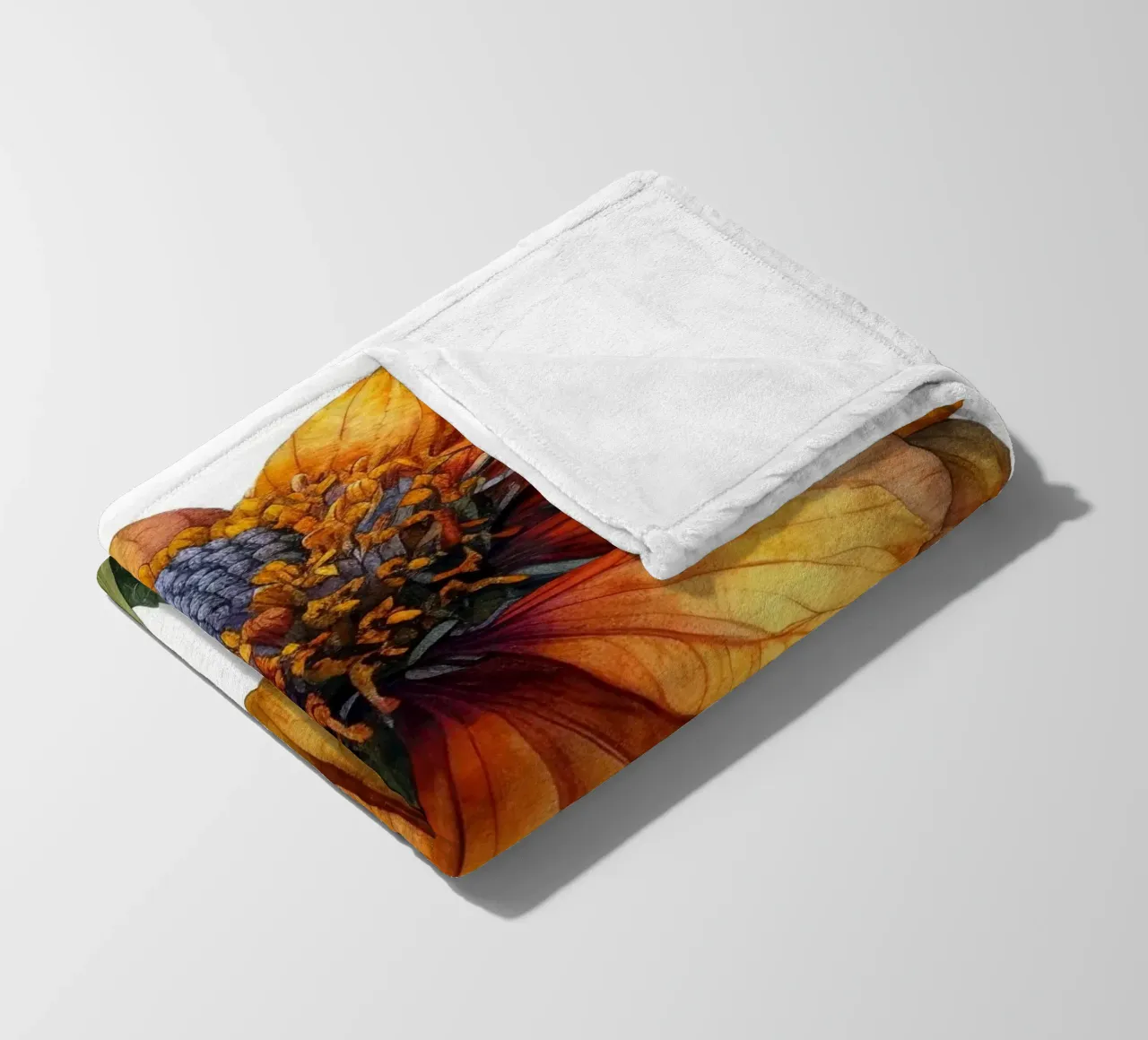 Fiore di Helenium 4 coperta in pile da Bold Blooms