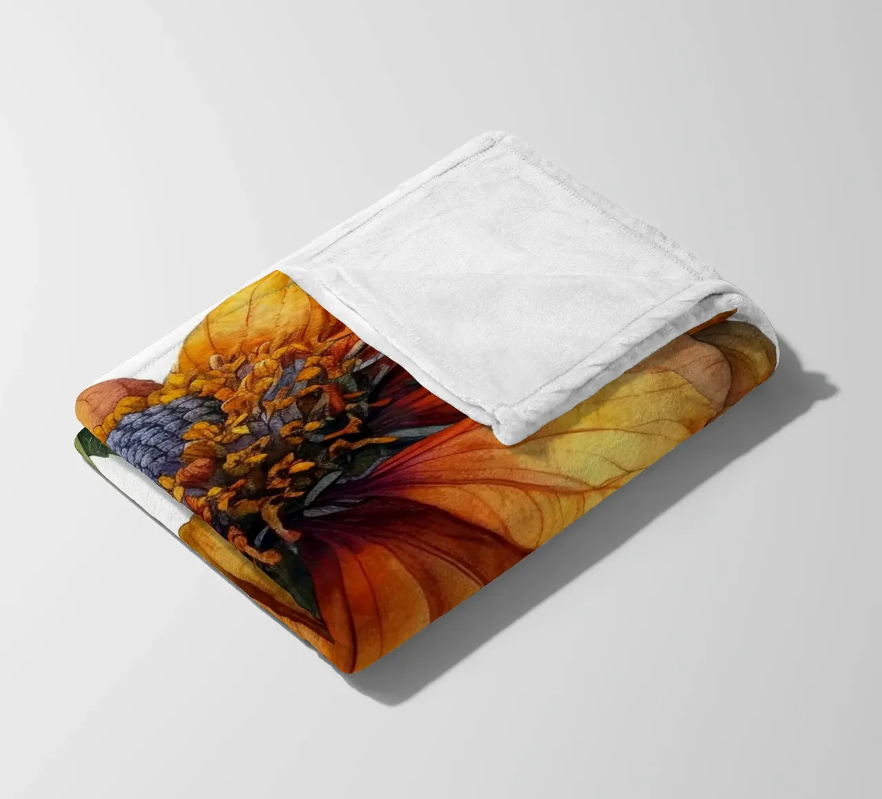 Fiore di Helenium 4 coperta in pile da Bold Blooms