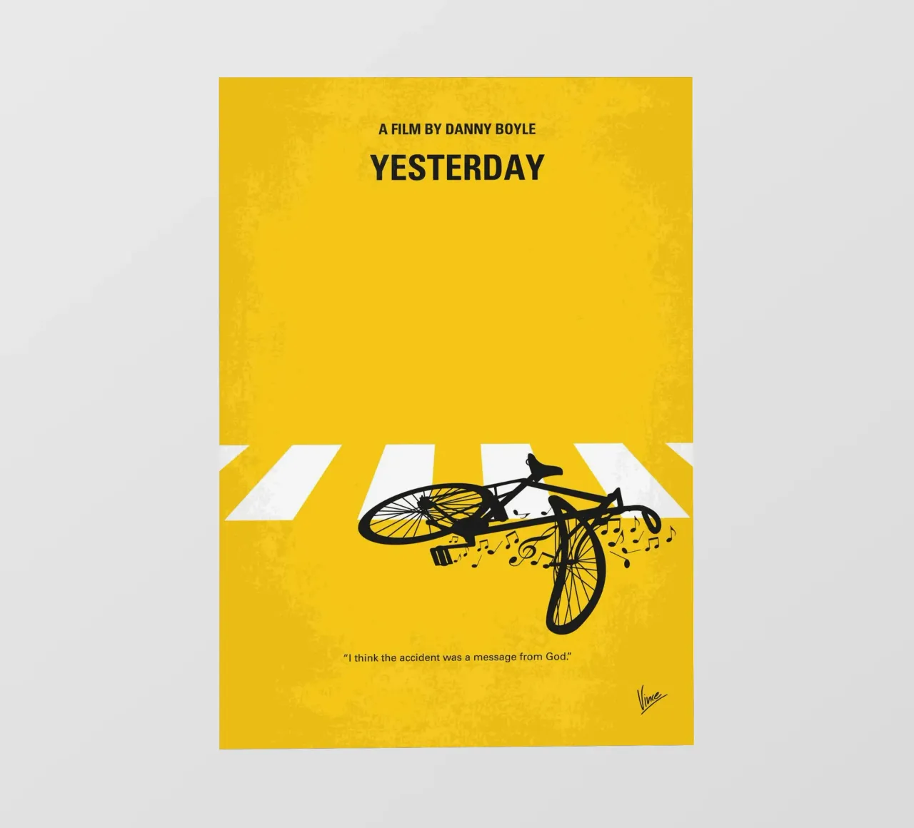 No1106 My Yesterday minimal movie poster pellicola backlit da Chungkong