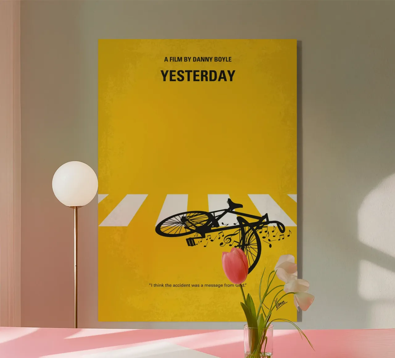 No1106 My Yesterday minimal movie poster plexiglass da Chungkong