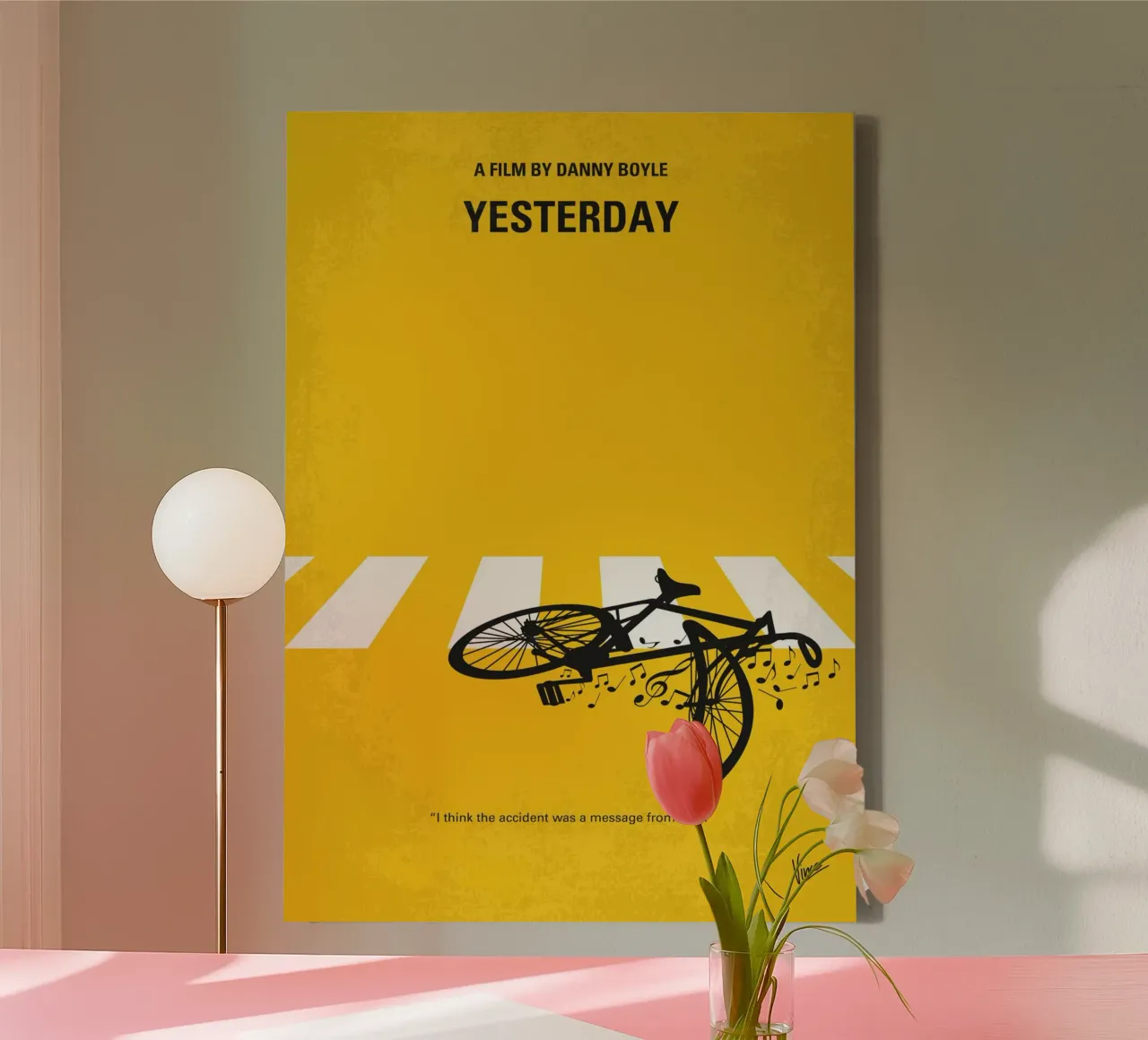 No1106 My Yesterday minimal movie poster tela con Cornice a cassetta da Chungkong