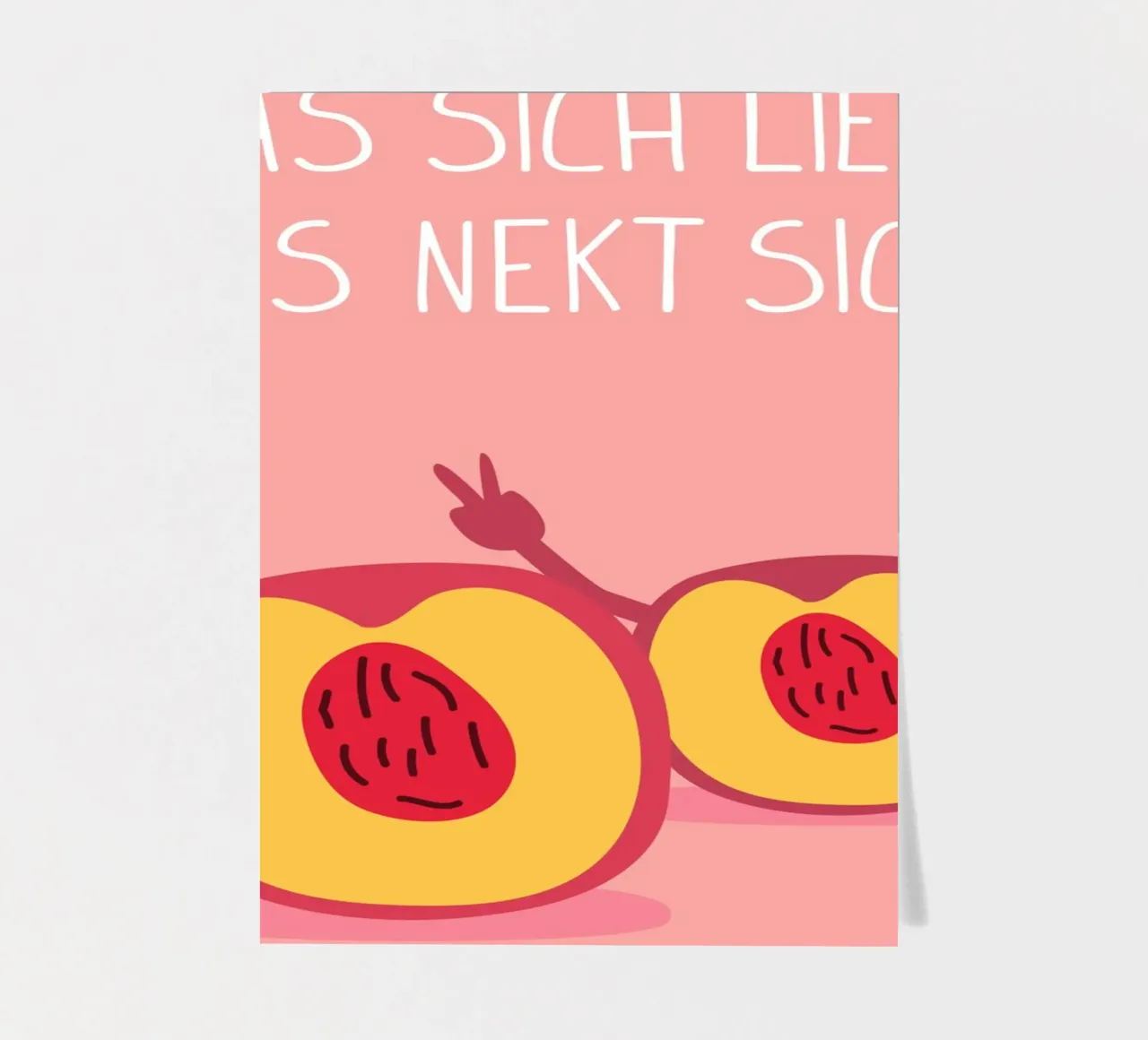 Was sich liebt, das nekt sich. sticker sheet by Constanze Art Direction