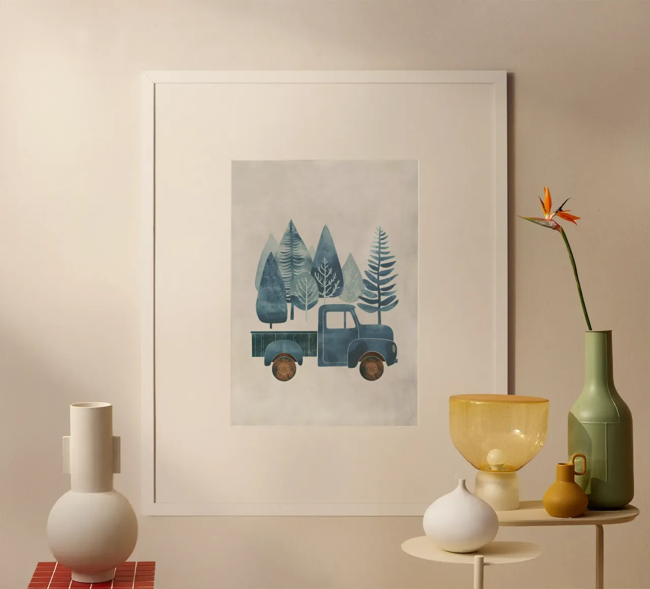 Boho Nursery 11 Truck carta hahnemühle da Boho Print Collection
