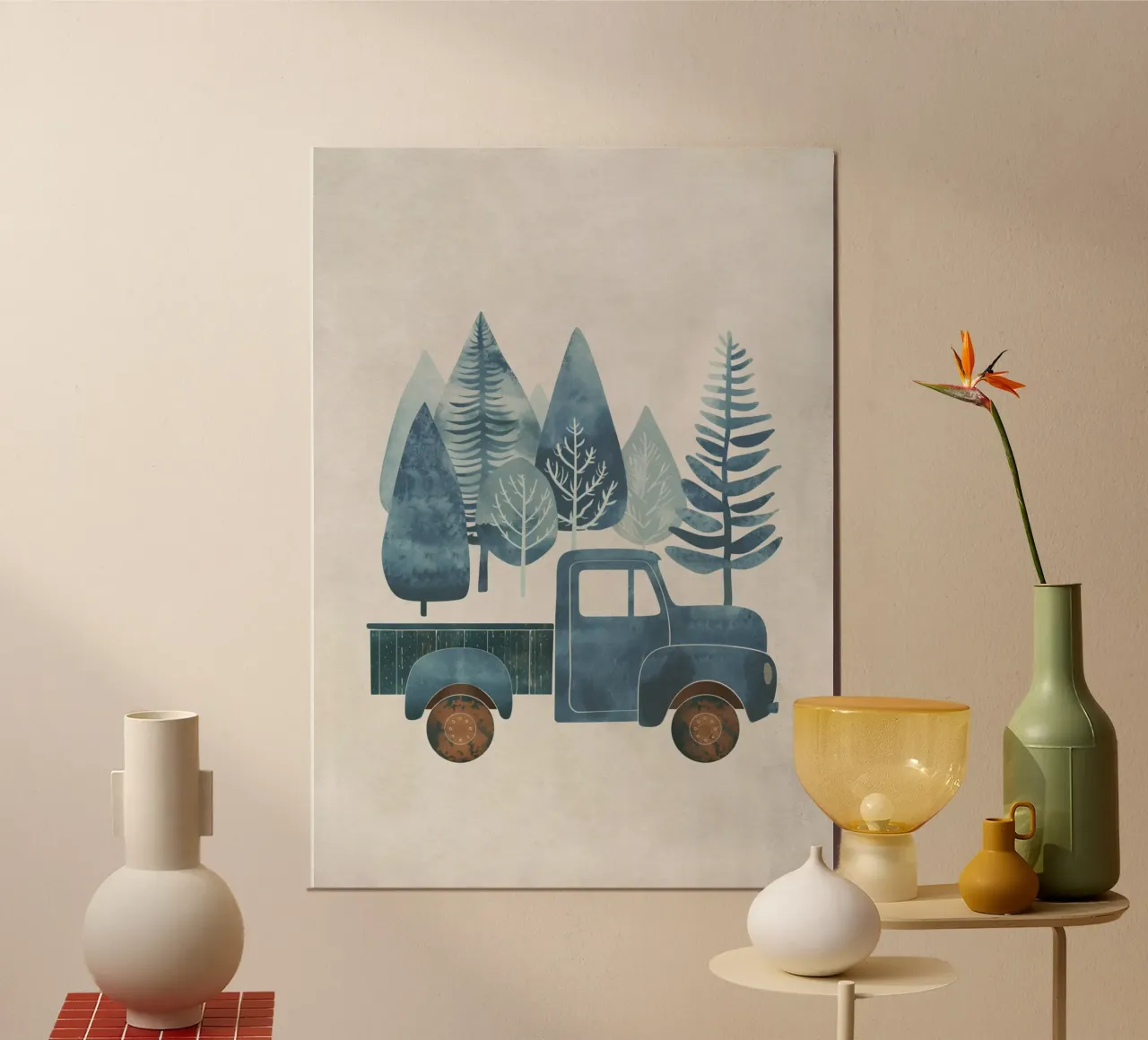 Boho Nursery 11 Truck carta hahnemühle da Boho Print Collection