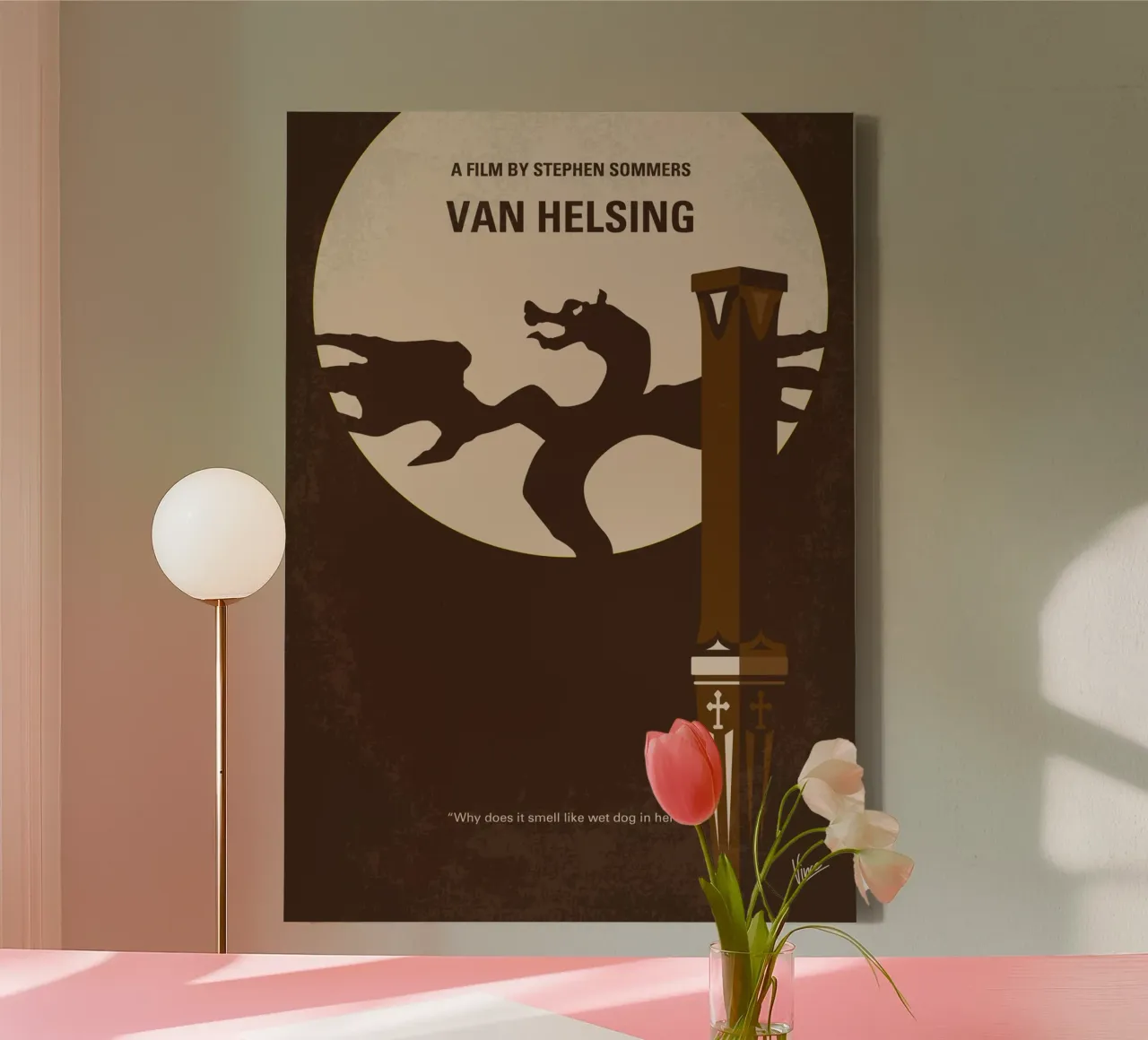No1107 My Van Helsing minimal movie poster tela con Cornice a cassetta da Chungkong