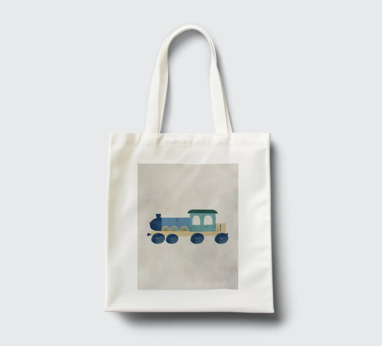 Boho Nursery 12 Locomotive tote bag by Boho Print Collection