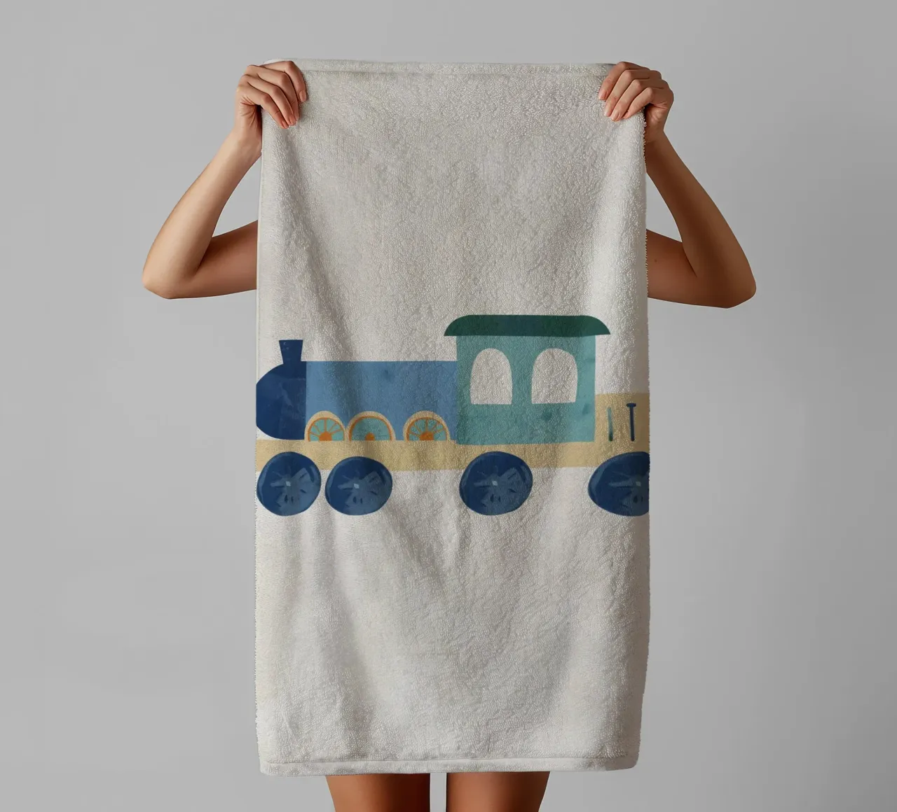 Boho Nursery 12 Locomotive asciugamano da bagno da Boho Print Collection