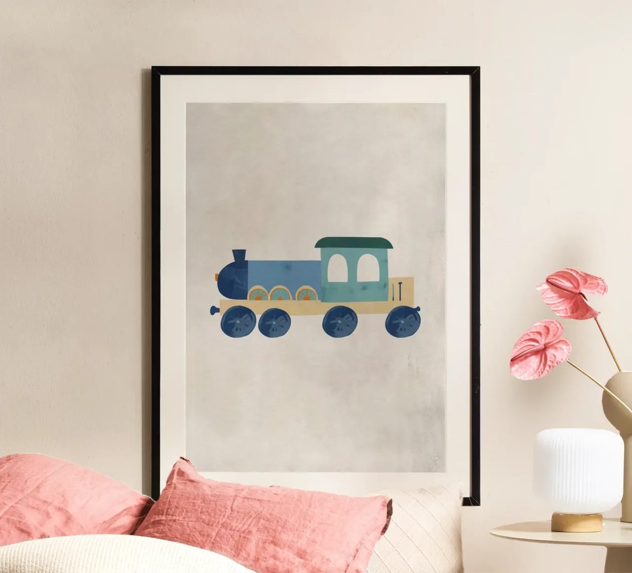 Boho Nursery 12 Locomotive carta hahnemühle da Boho Print Collection