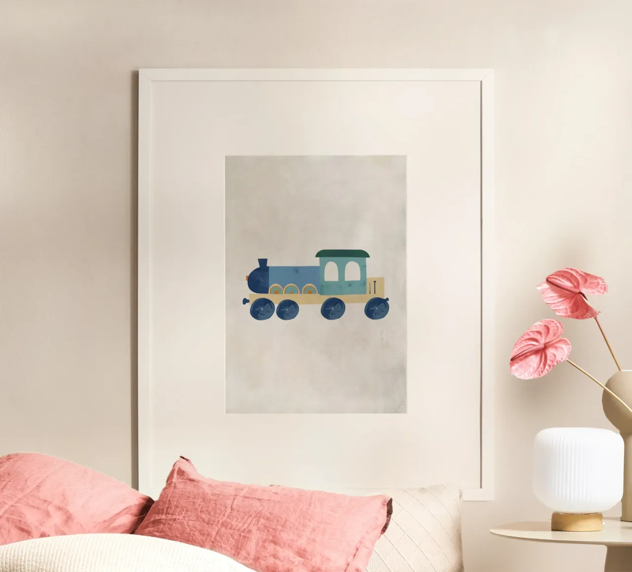 Boho Nursery 12 Locomotive carta hahnemühle da Boho Print Collection