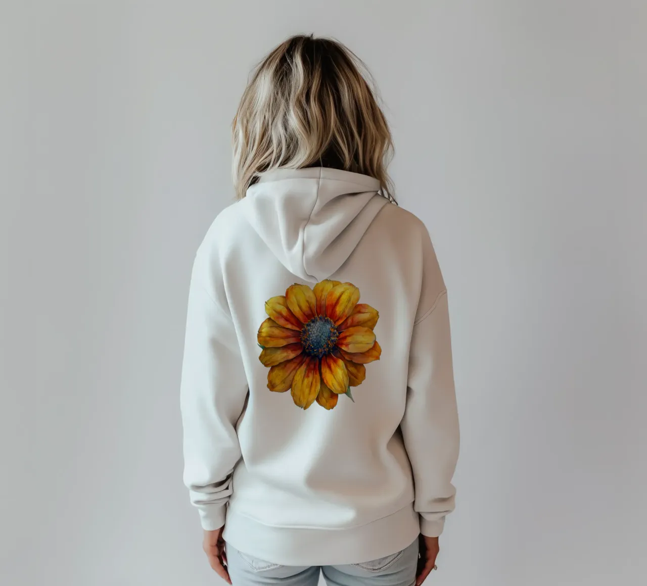Fiore di Helenium 1 felpa con cappuccio da Bold Blooms