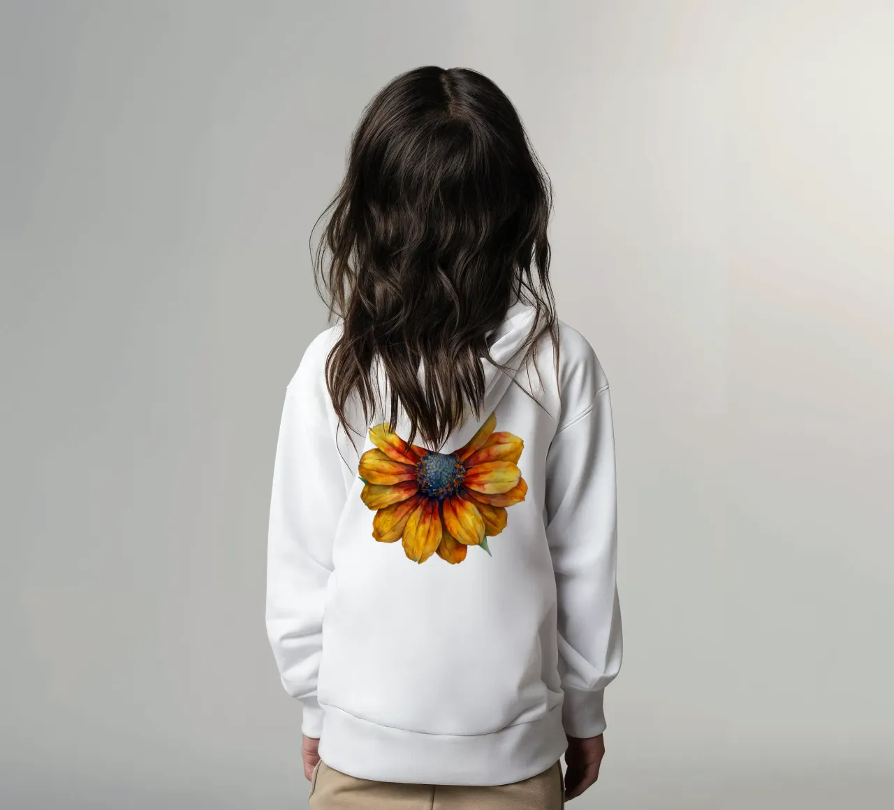 Fiore di Helenium 1 felpa bambino con cappuccio da Bold Blooms