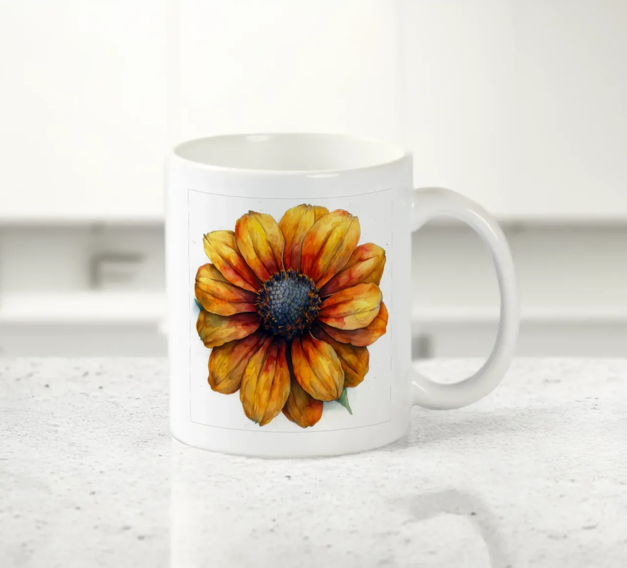 Fiore di Helenium 1 tazza in ceramica da Bold Blooms