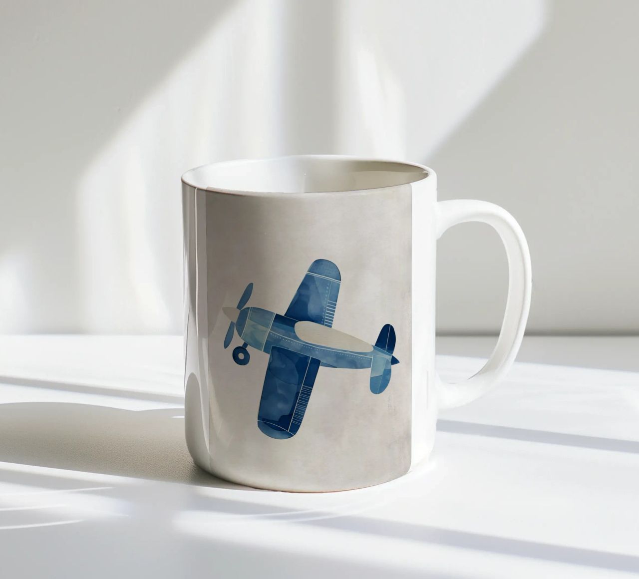 Boho Nursery 12 Plane tazza in ceramica da Boho Print Collection