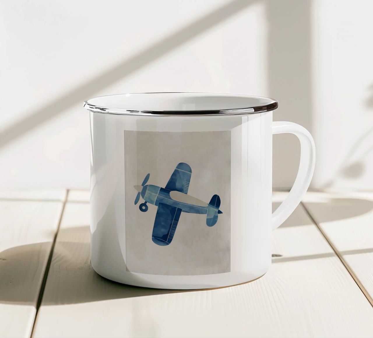 Boho Nursery 12 Plane tazza in smalto da Boho Print Collection