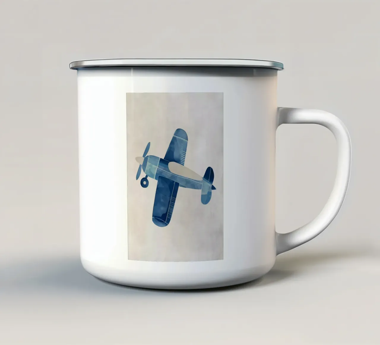 Boho Nursery 12 Plane enamel mug by Boho Print Collection