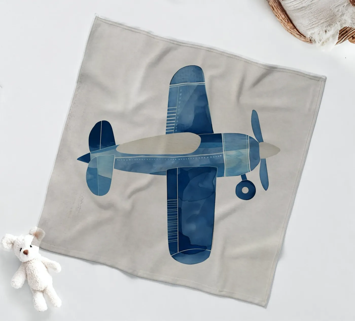 Boho Nursery 12 Plane Fleecedecke von Boho Print Collection