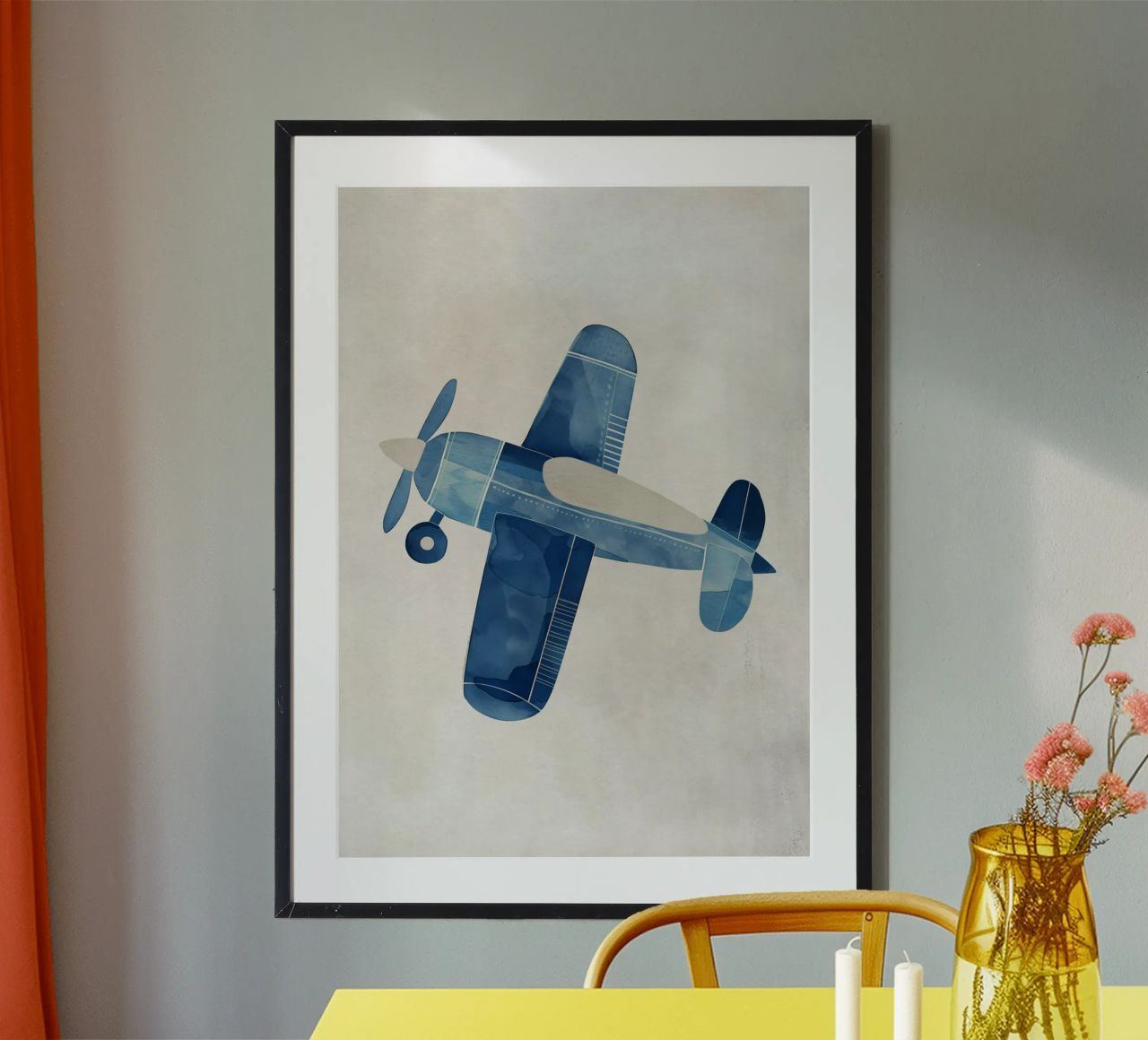 Boho Nursery 12 Plane poster by Boho Print Collection