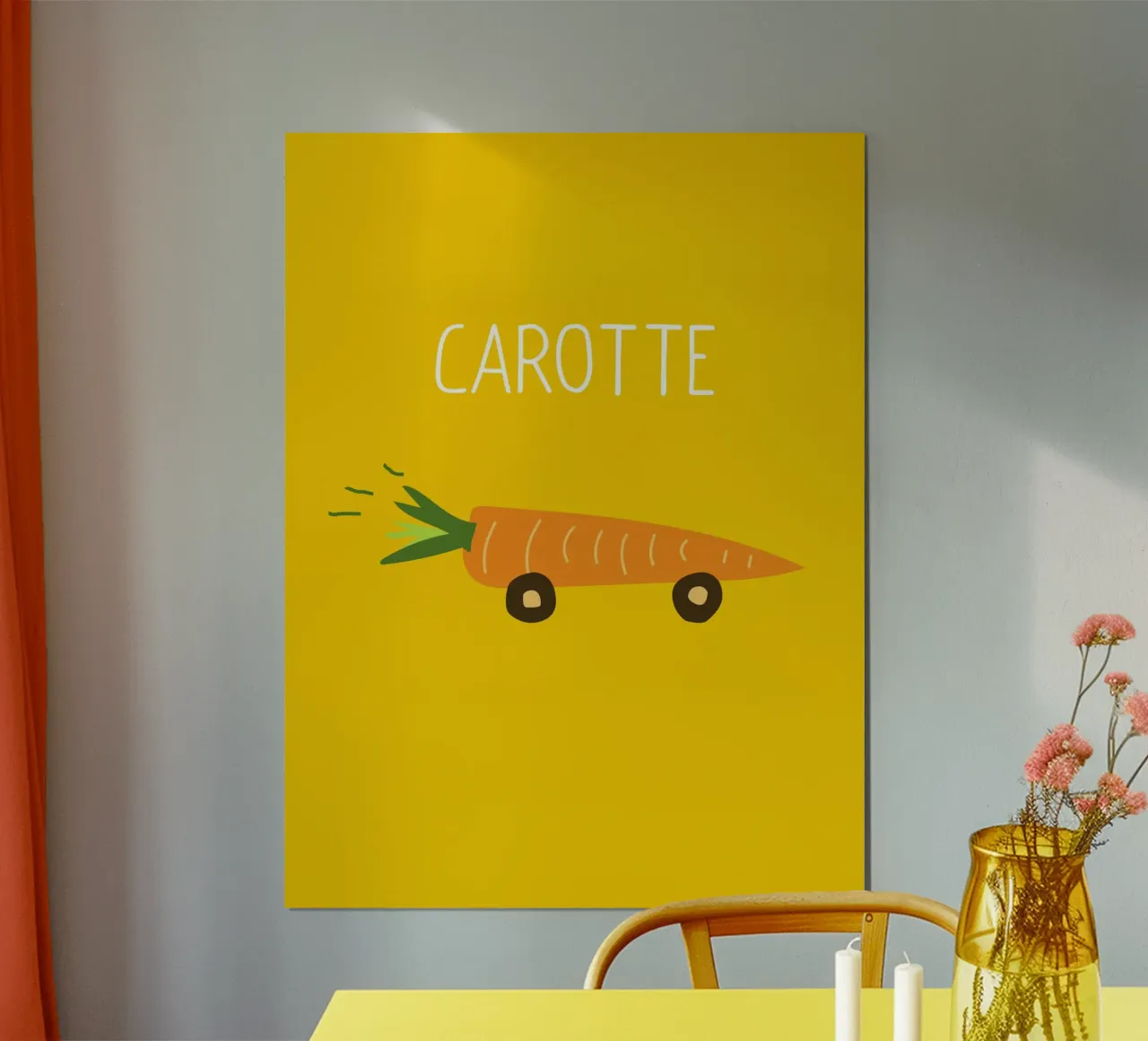Carotte – die schnellste unter den Möhrchen poster da Constanze Art Direction
