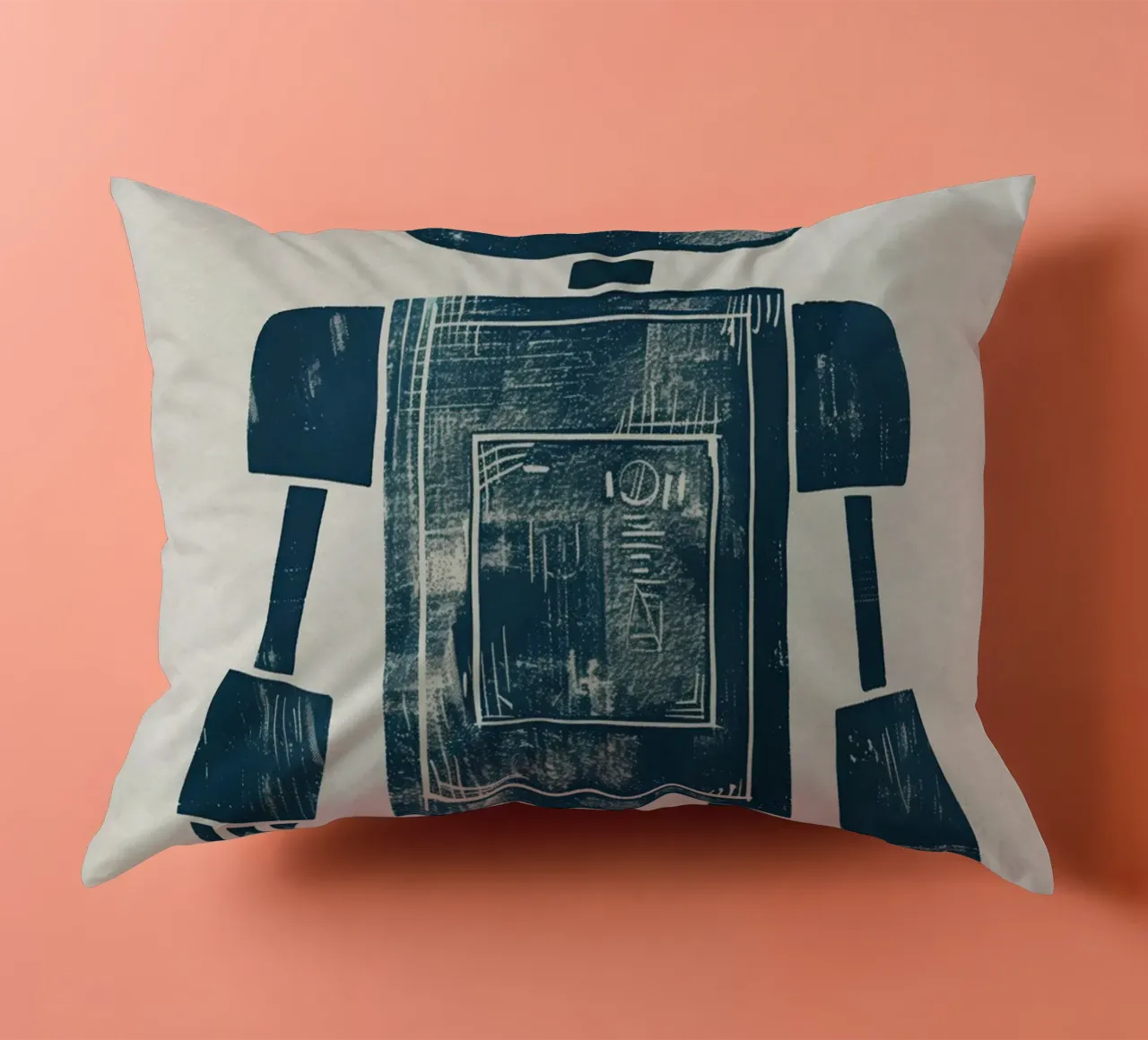 Boho Nursery 12 Robot Kissen von Boho Print Collection