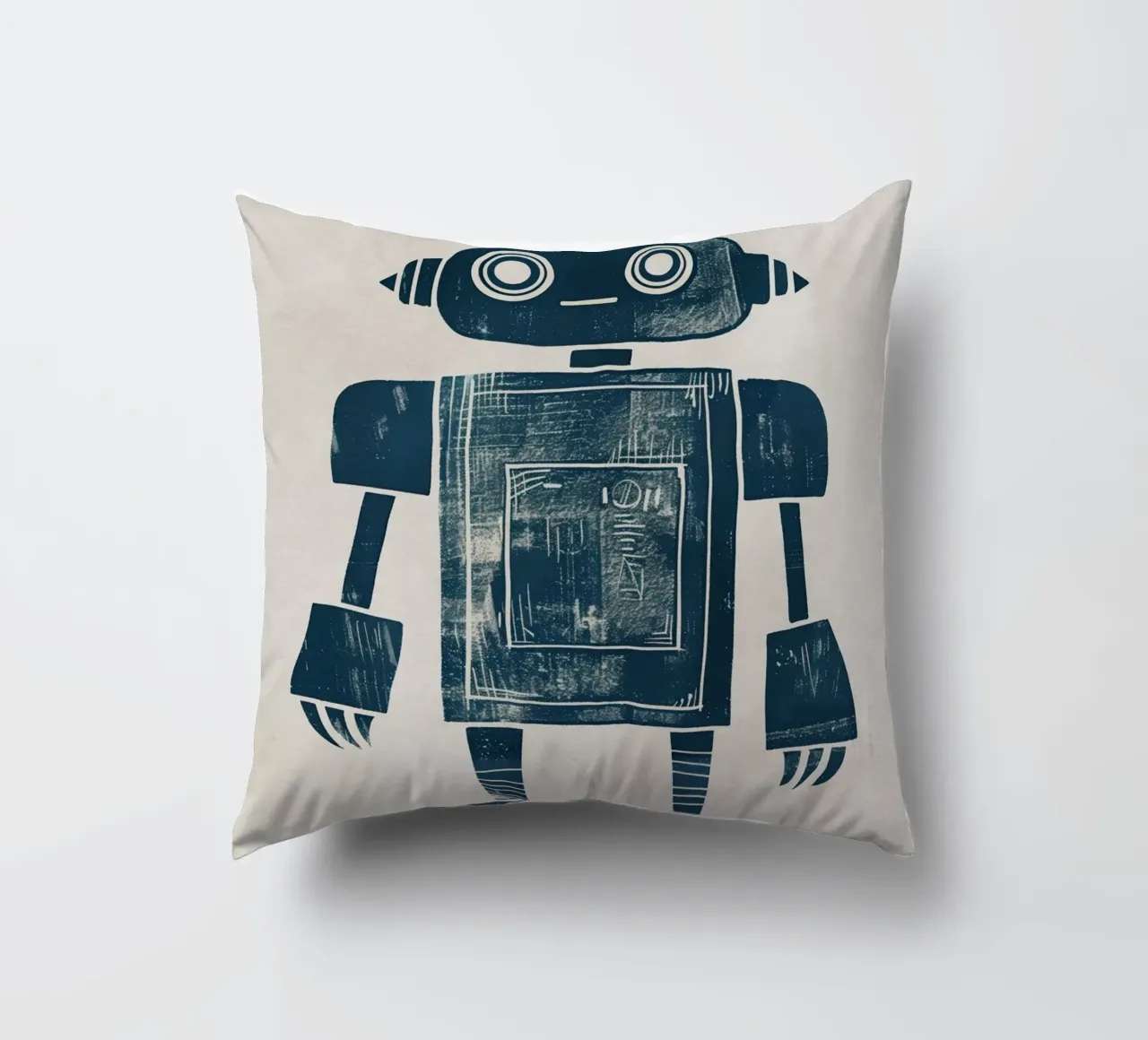 Boho Nursery 12 Robot cuscino da Boho Print Collection