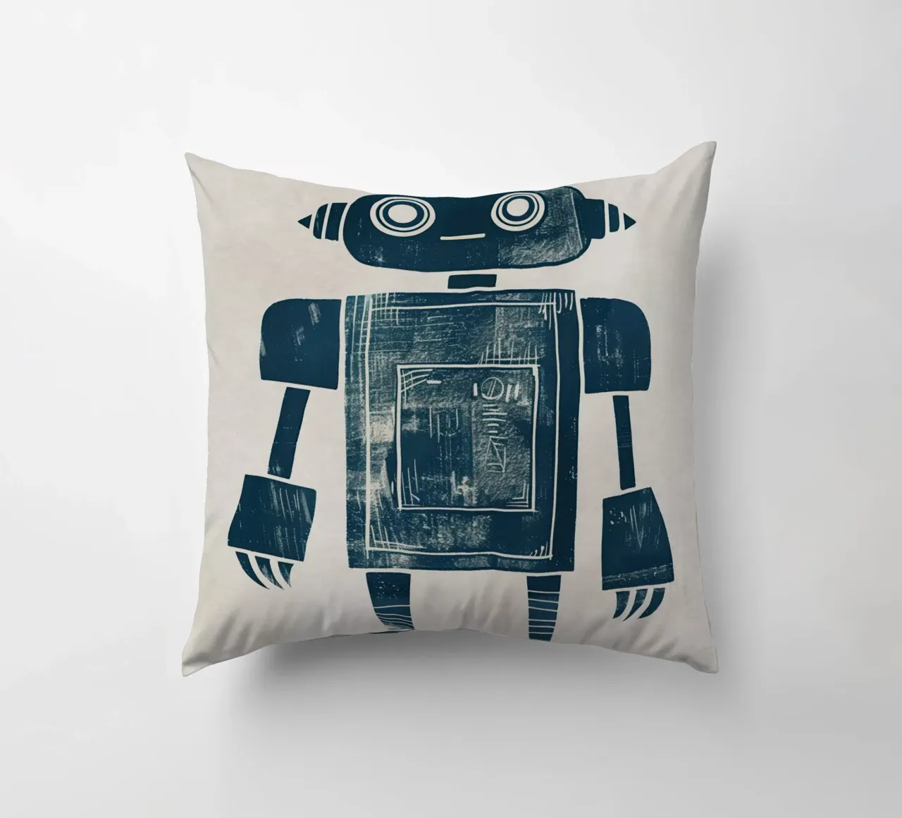 Boho Nursery 12 Robot cuscino da Boho Print Collection