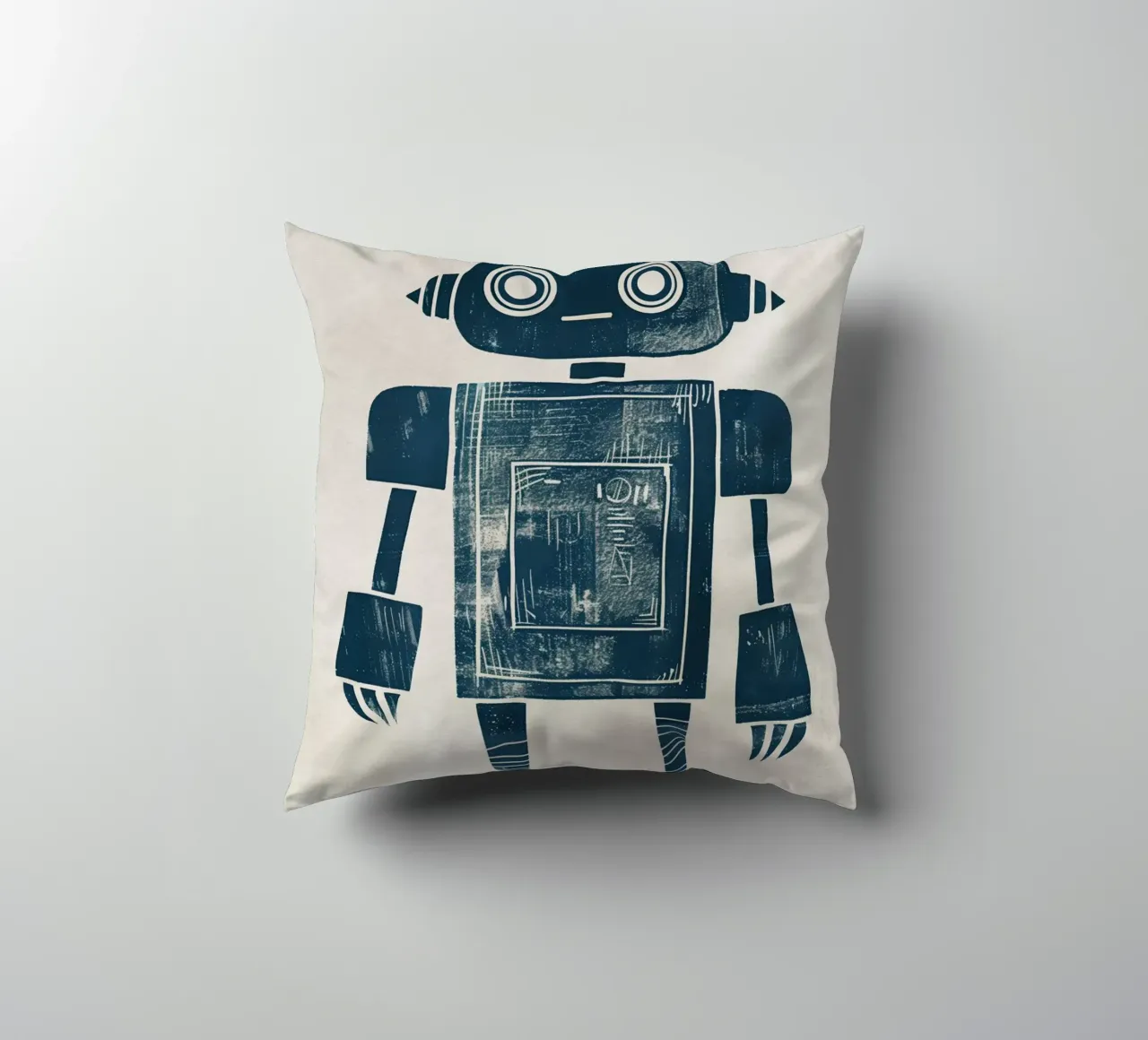 Boho Nursery 12 Robot Kissen von Boho Print Collection