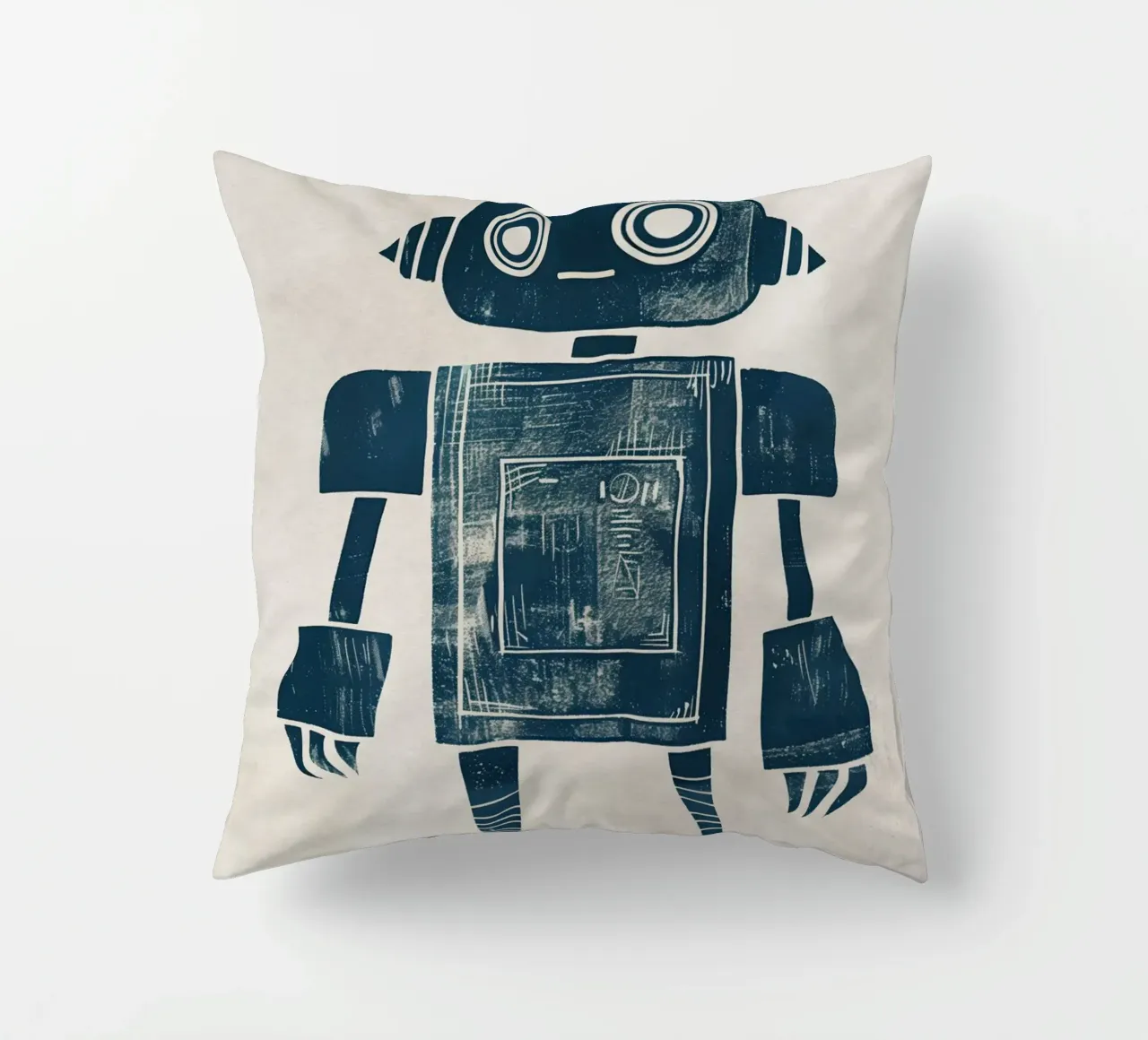 Boho Nursery 12 Robot Kissen von Boho Print Collection