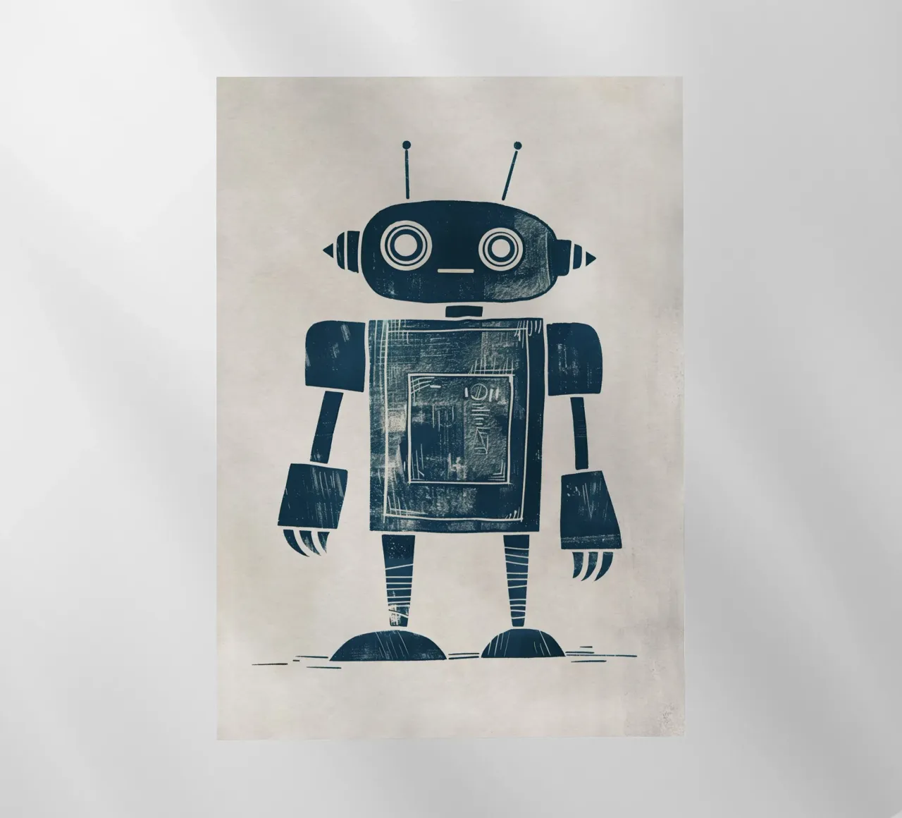 Boho Nursery 12 Robot backlit folie van Boho Print Collection