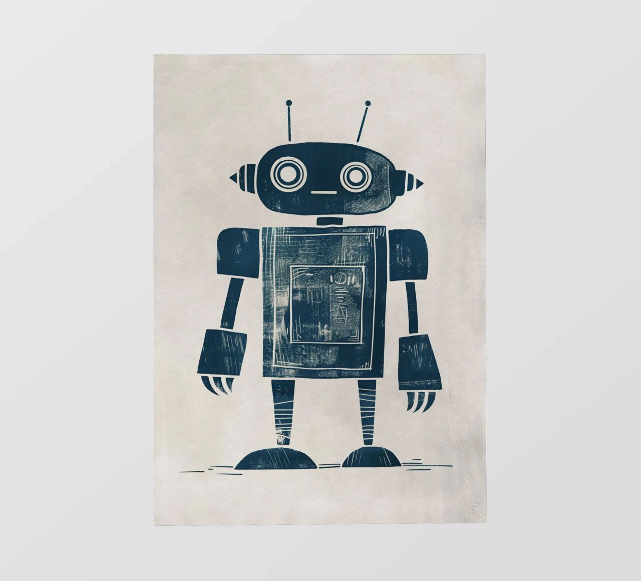 Boho Nursery 12 Robot pellicola backlit da Boho Print Collection
