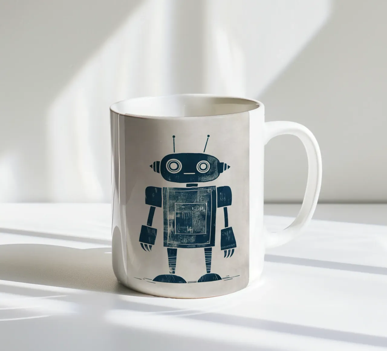 Boho Nursery 12 Robot taza de cerámica de Boho Print Collection