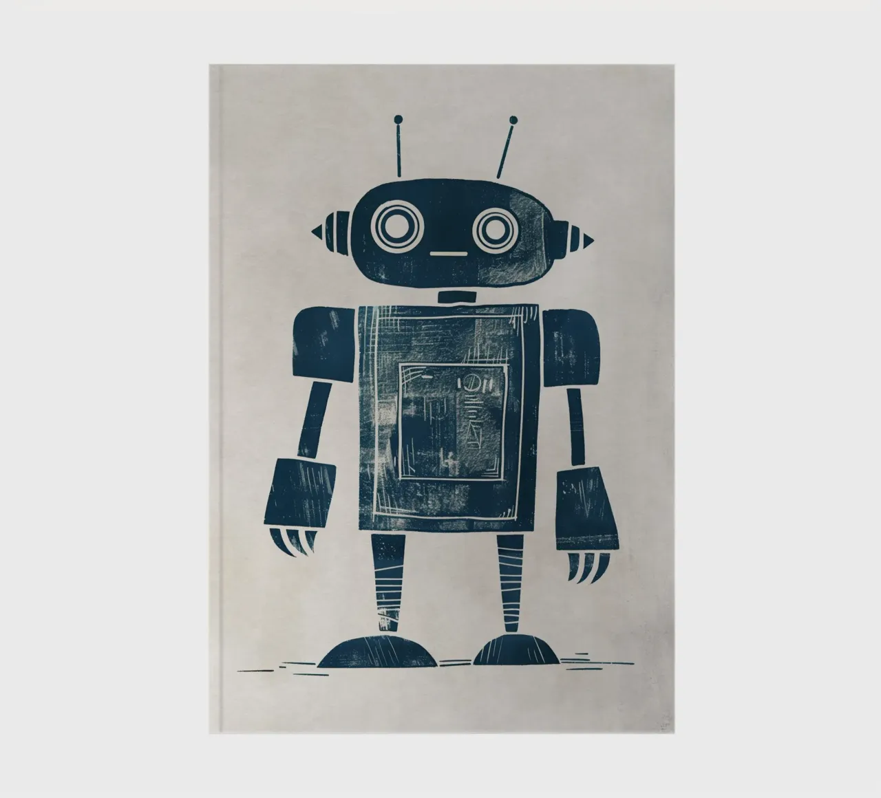 Boho Nursery 12 Robot notebook by Boho Print Collection