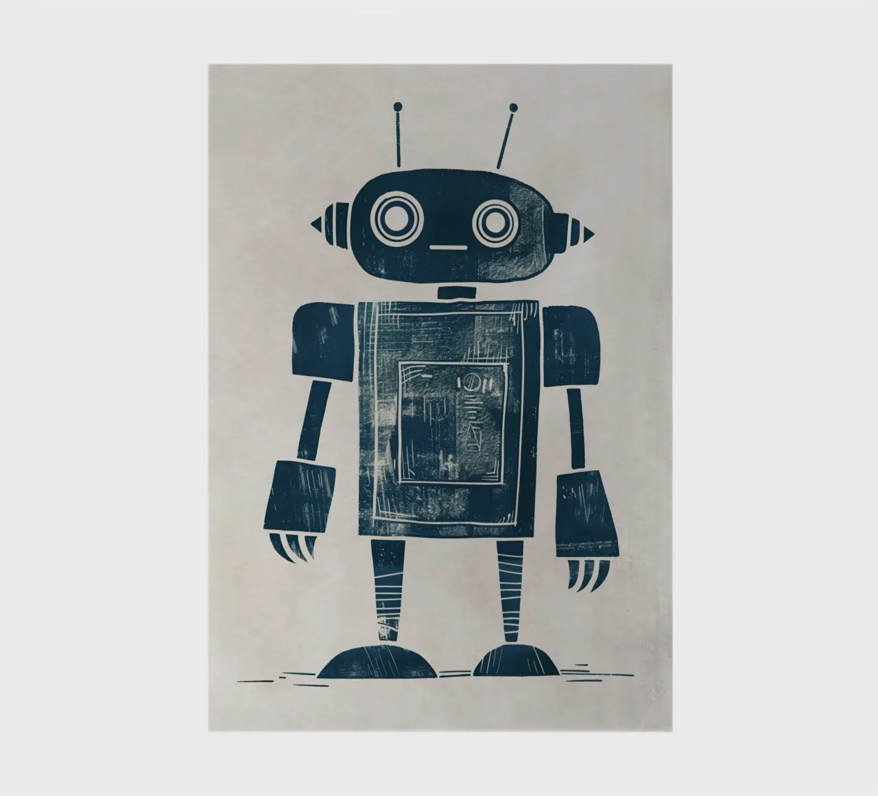 Boho Nursery 12 Robot notebook by Boho Print Collection