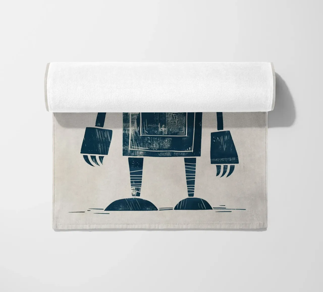 Boho Nursery 12 Robot Strandtuch von Boho Print Collection