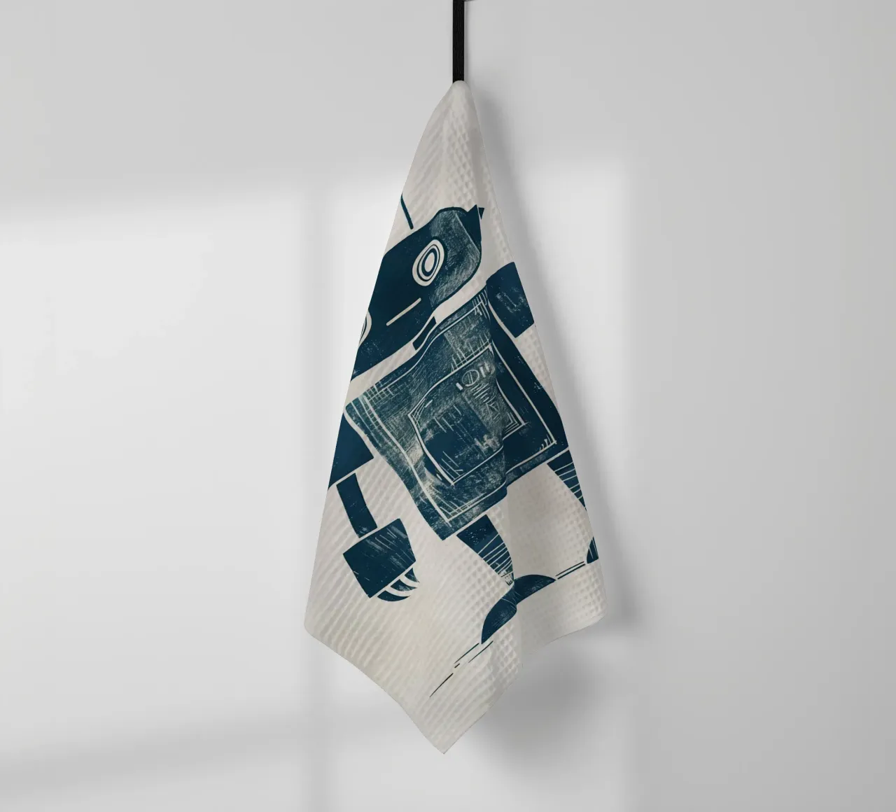 Boho Nursery 12 Robot Geschirrtuch von Boho Print Collection