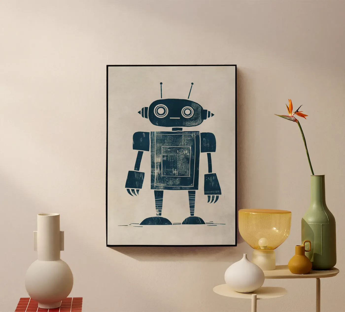 Boho Nursery 12 Robot plexiglass da Boho Print Collection
