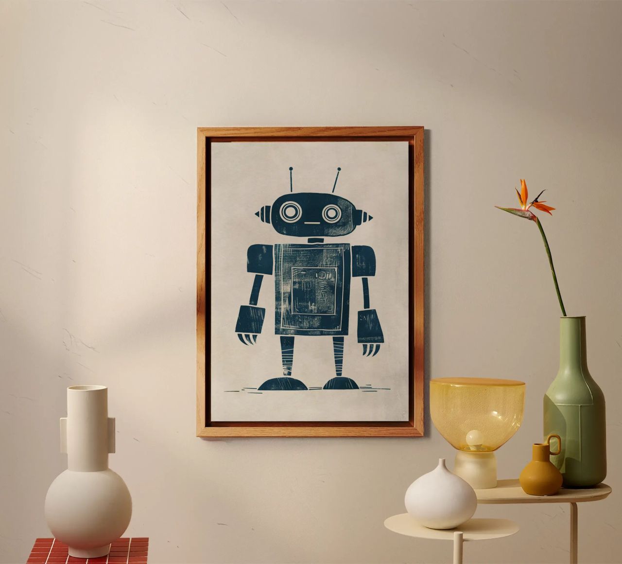Boho Nursery 12 Robot alluminio dibond da Boho Print Collection