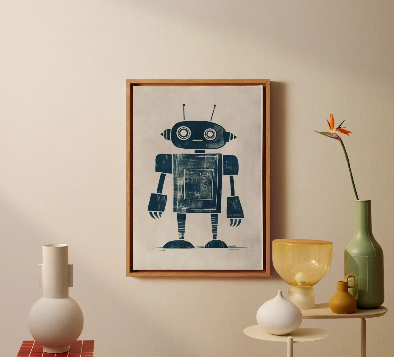 Boho Nursery 12 Robot tela da Boho Print Collection