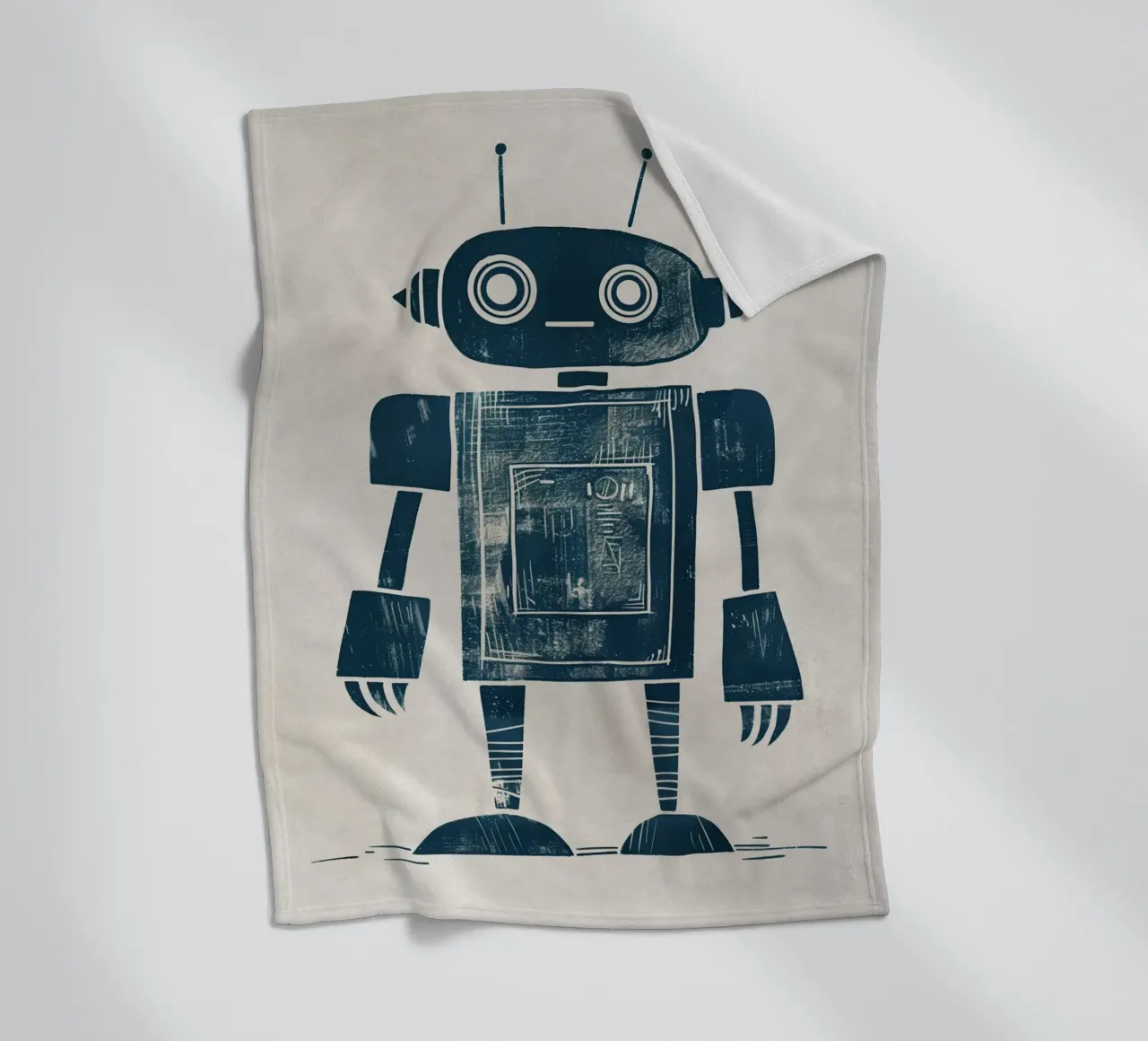 Boho Nursery 12 Robot coperta in pile da Boho Print Collection