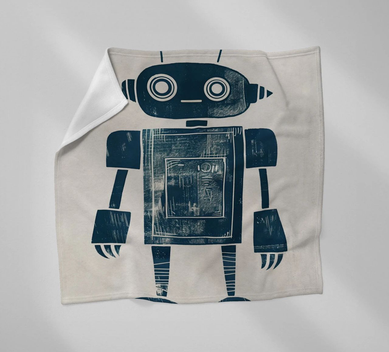 Boho Nursery 12 Robot coperta in pile da Boho Print Collection
