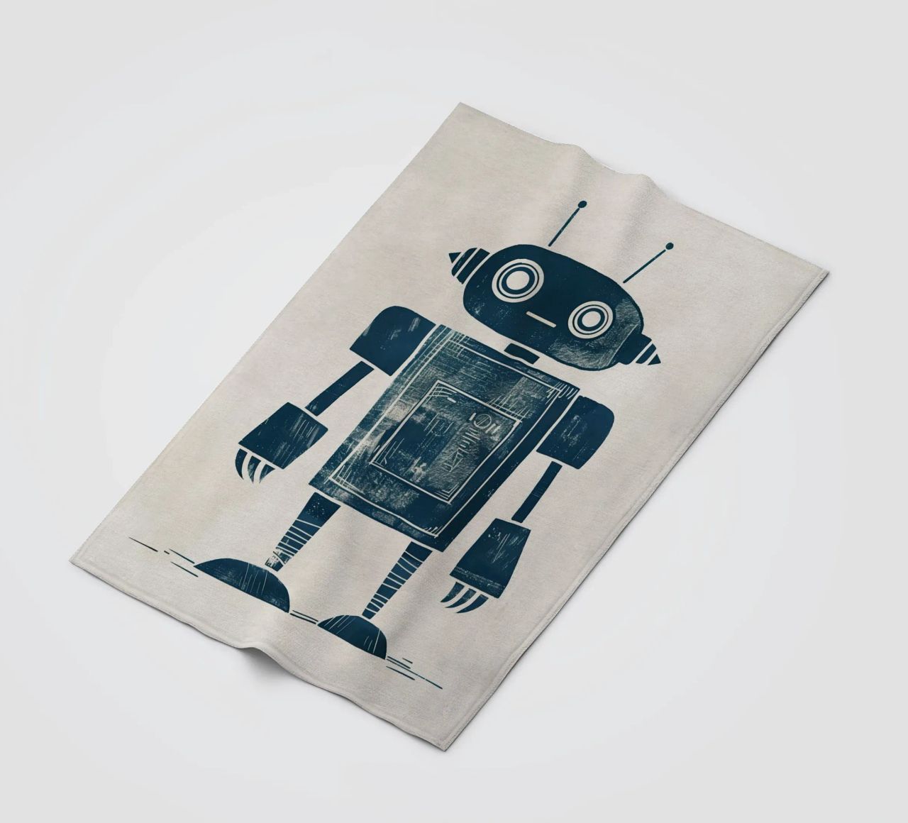 Boho Nursery 12 Robot coperta in pile da Boho Print Collection