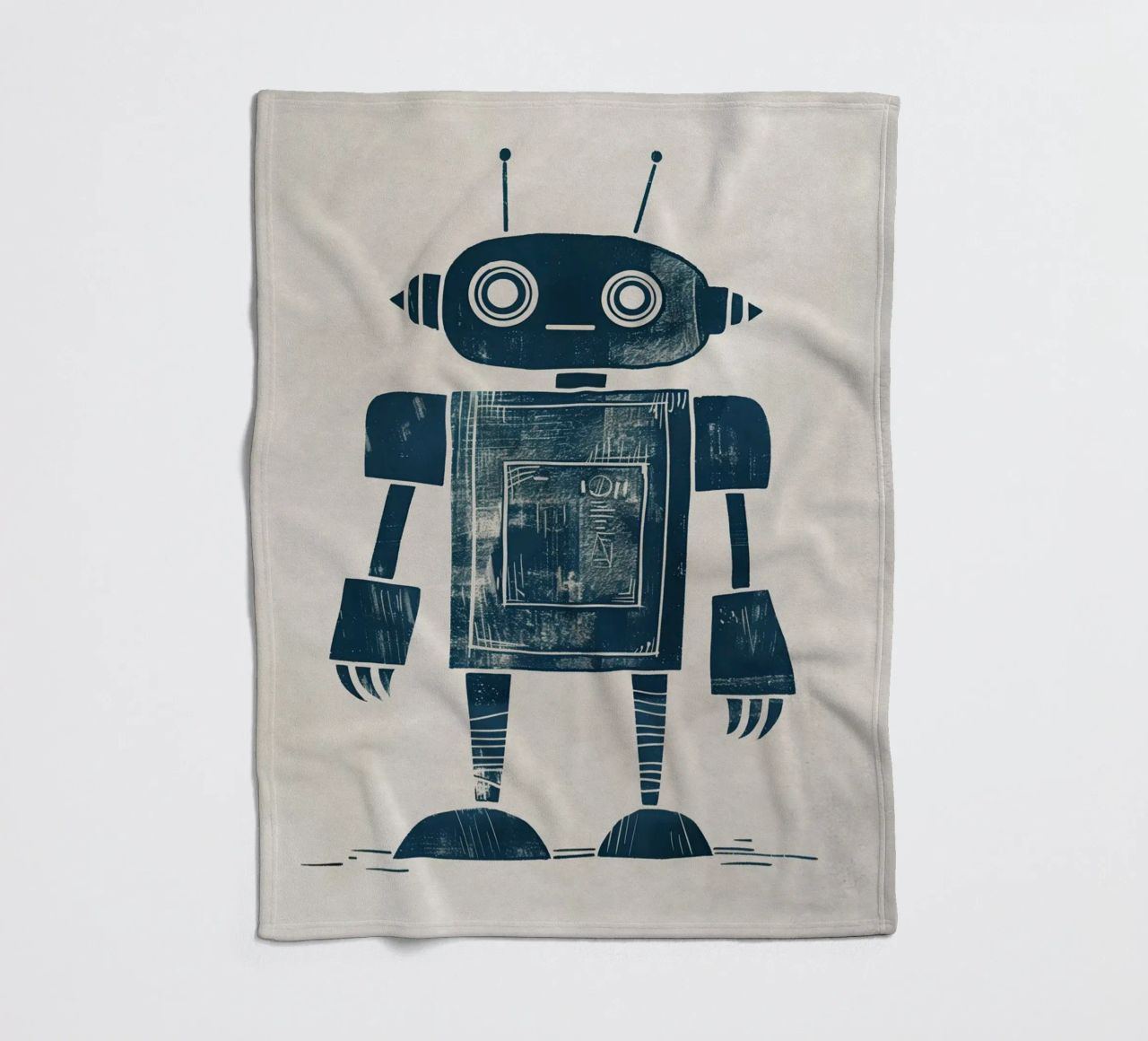 Boho Nursery 12 Robot coperta in pile da Boho Print Collection