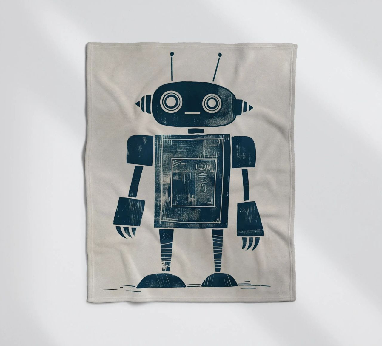 Boho Nursery 12 Robot coperta in pile da Boho Print Collection